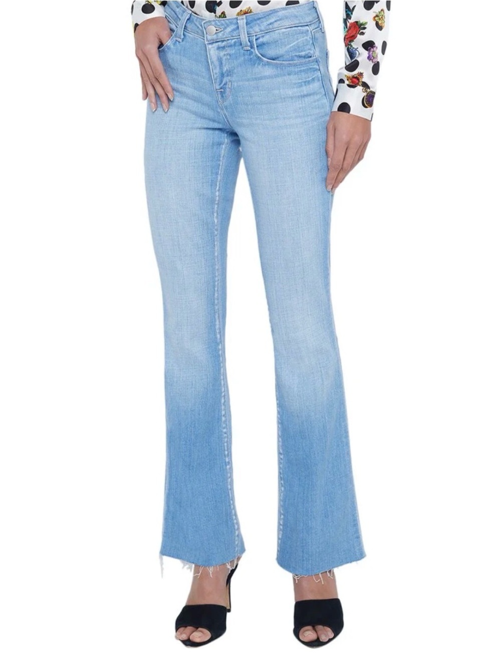 L'AGENCE Jeans Low Rise Straight Leg Blue Jeans Sneeki Bayview NWT 29 $298